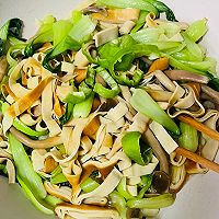 # Lidong the first supplement# Deer antler mushroom, shredded tofu and stir-fried green vegetables Illustration of how to do it 10