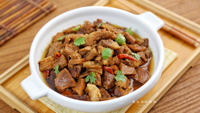 Braised beef brisket in casserole