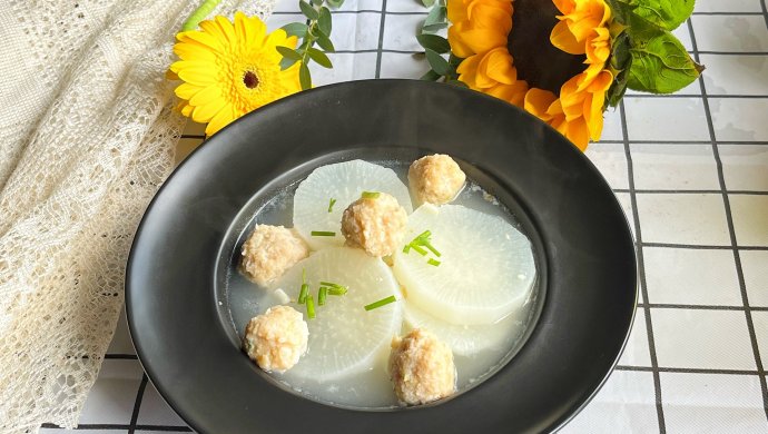 Carrot meatball soup