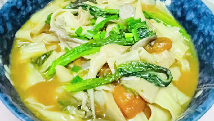 Tomato, Mushroom and Vegetable Noodle Soup