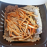 Illustration of how to make cumin-fried chicken breast French fries 6