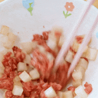 [Baby Complementary Food] Illustration of how to make steamed minced beef with white radish 2 