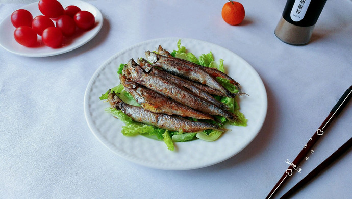 Pan-fried spring fish