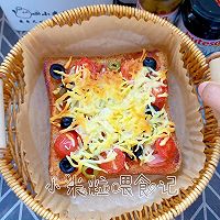 # Spanish Olive Western Food Creative Dishes#Lazy Man's Quick Pizza Practice Illustration of how to do it 8