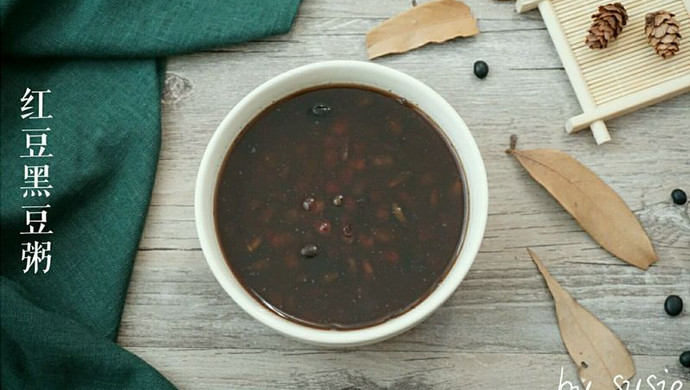 Red bean and black bean porridge